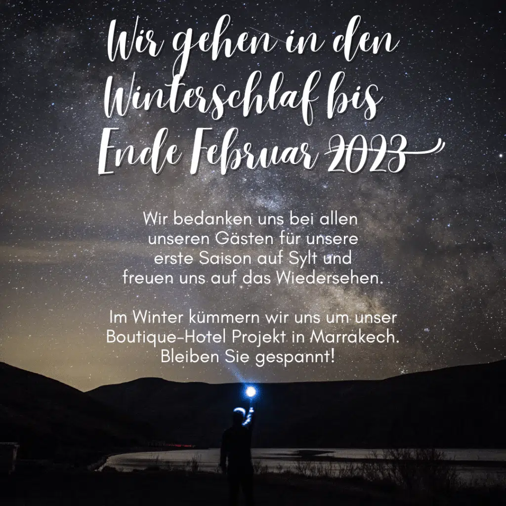 Wir gehen in den Winterschlaf 2